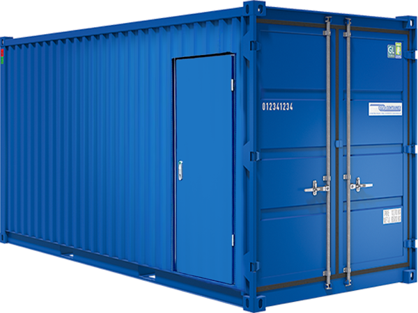 Stahlcontainer 6m geteilt
